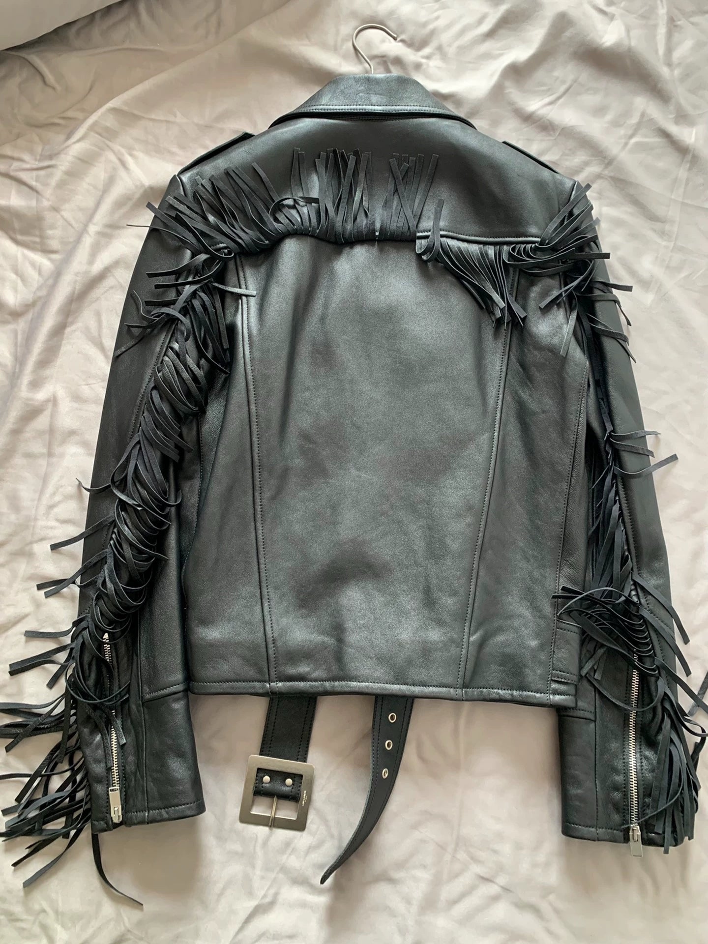 Saint Laurent Paris Tassel leather jacket