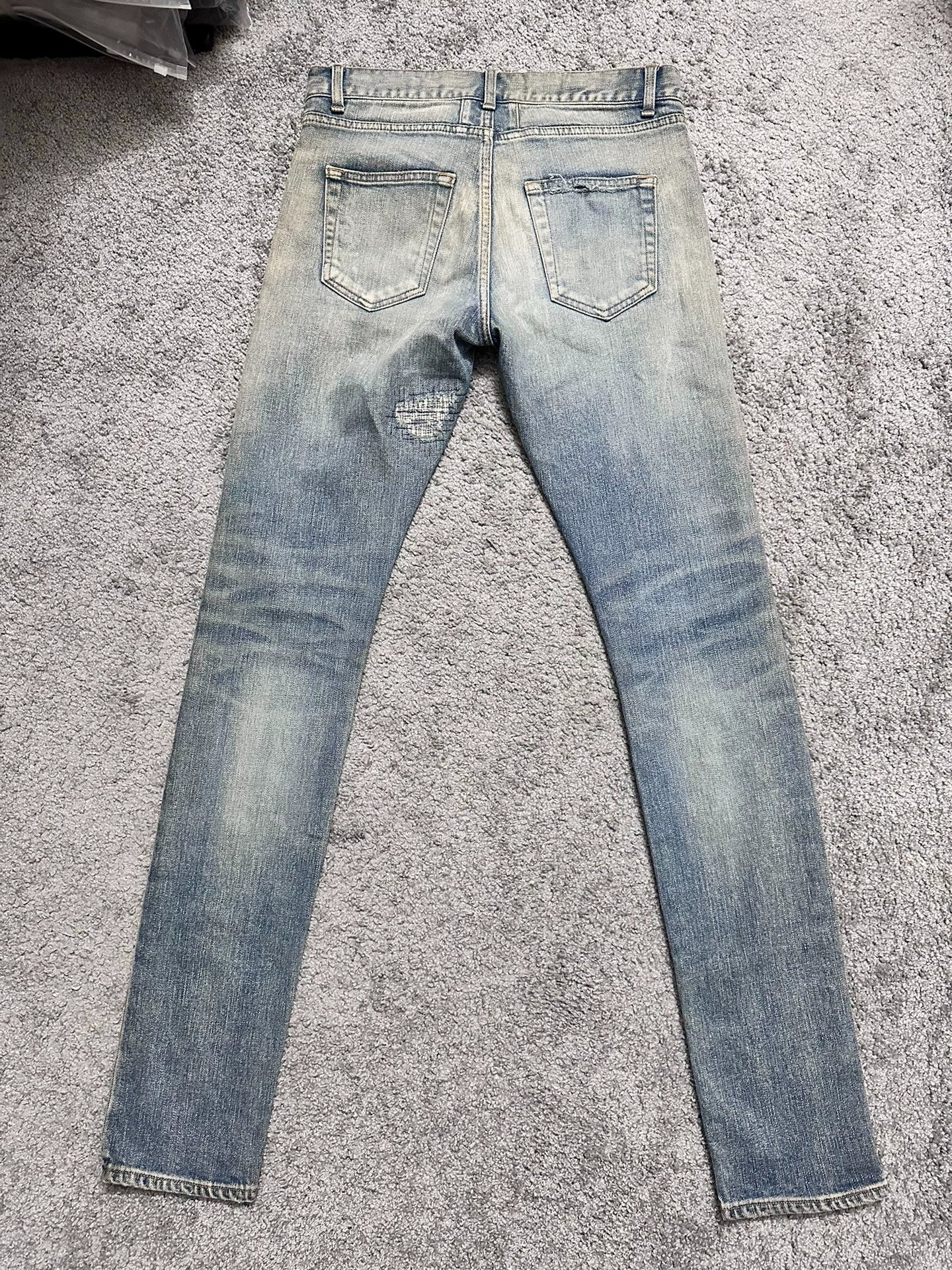 Saint Laurent Paris D02 ripped jeans