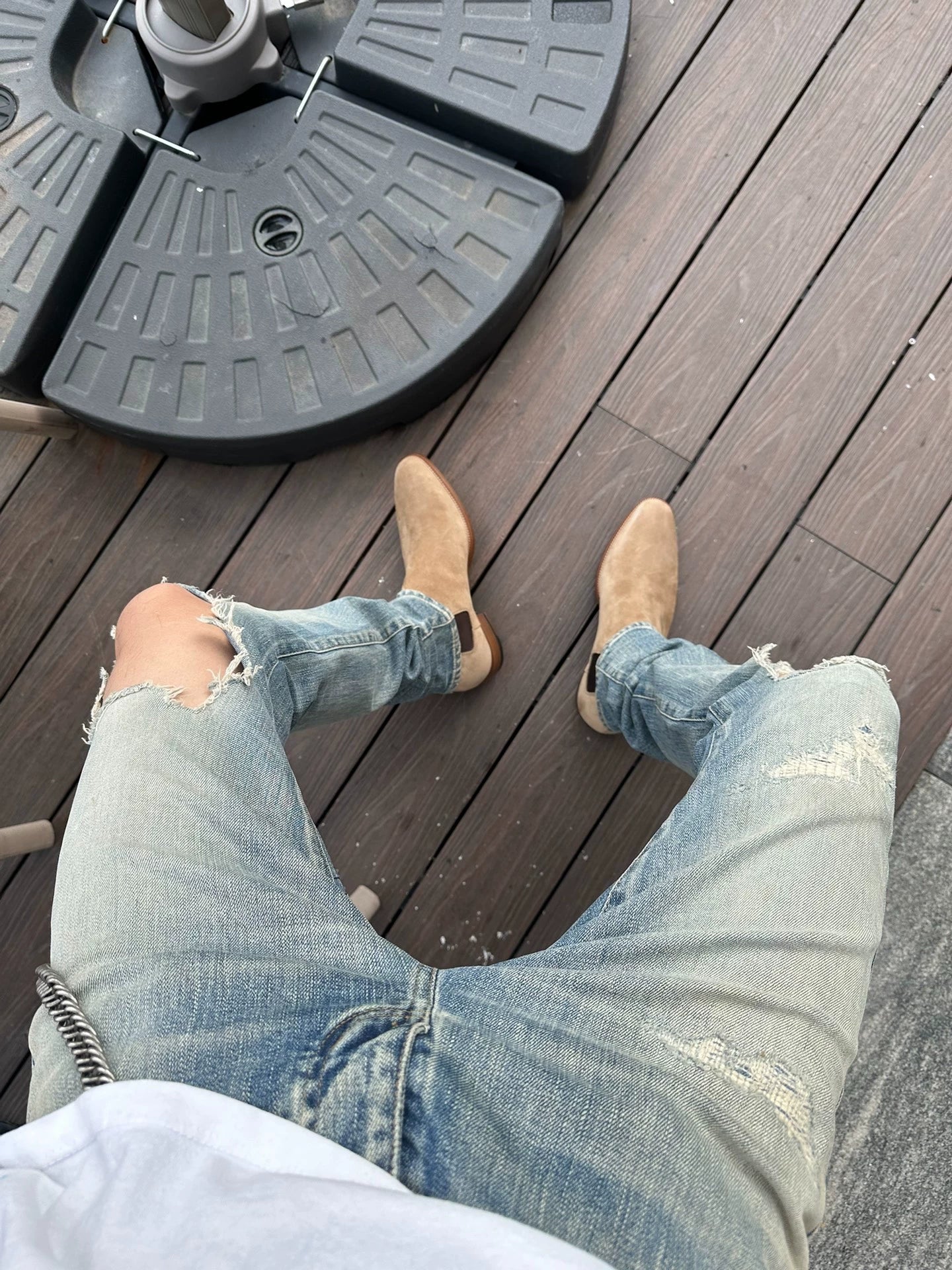 Saint Laurent Paris D02 ripped jeans