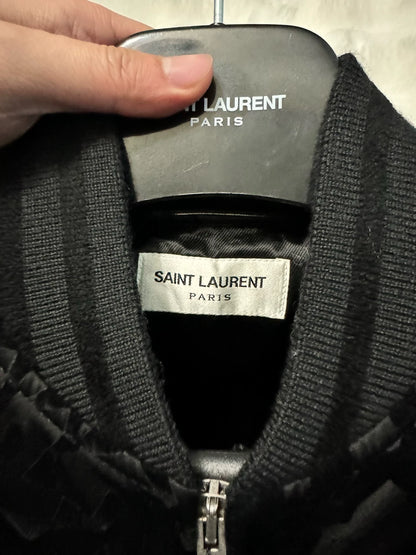 Saint Laurent Paris Xiu style heavy industry baseball jacket