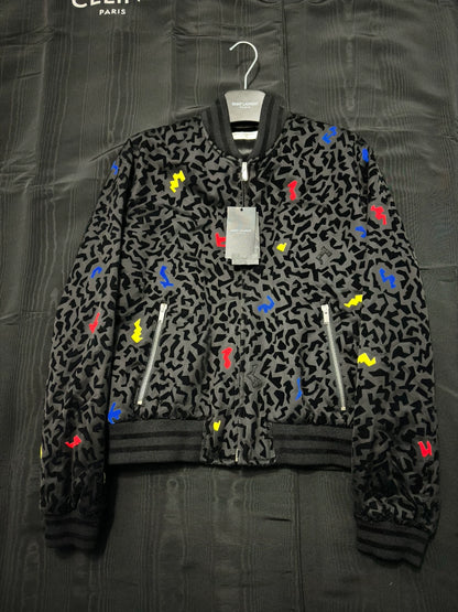 Saint Laurent Paris Xiu style heavy industry baseball jacket