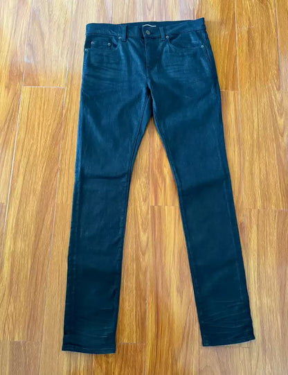 Saint Laurent Paris Waxed jeans