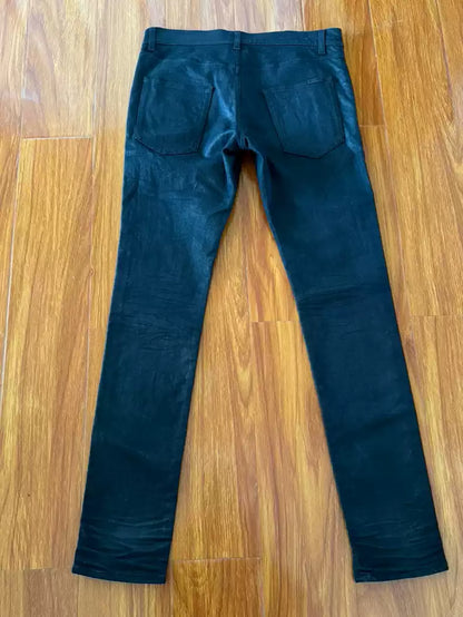 Saint Laurent Paris Waxed jeans