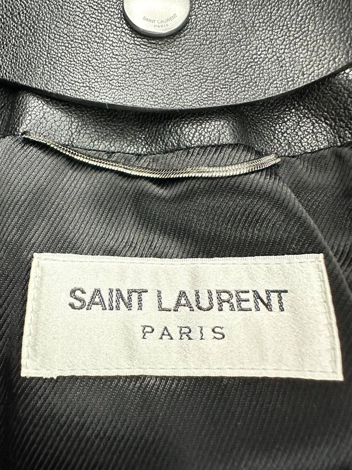 Saint Laurent ParisFur integrated pilot jacket