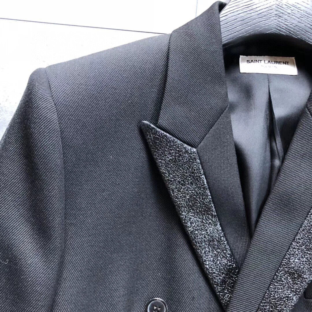 Saint Laurent ParisBright collar suit jacket