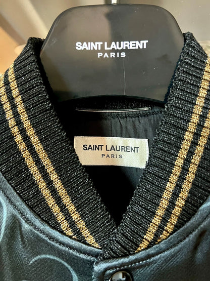 Saint Laurent Paris 16ss Tiger Eagle Silk Jacket