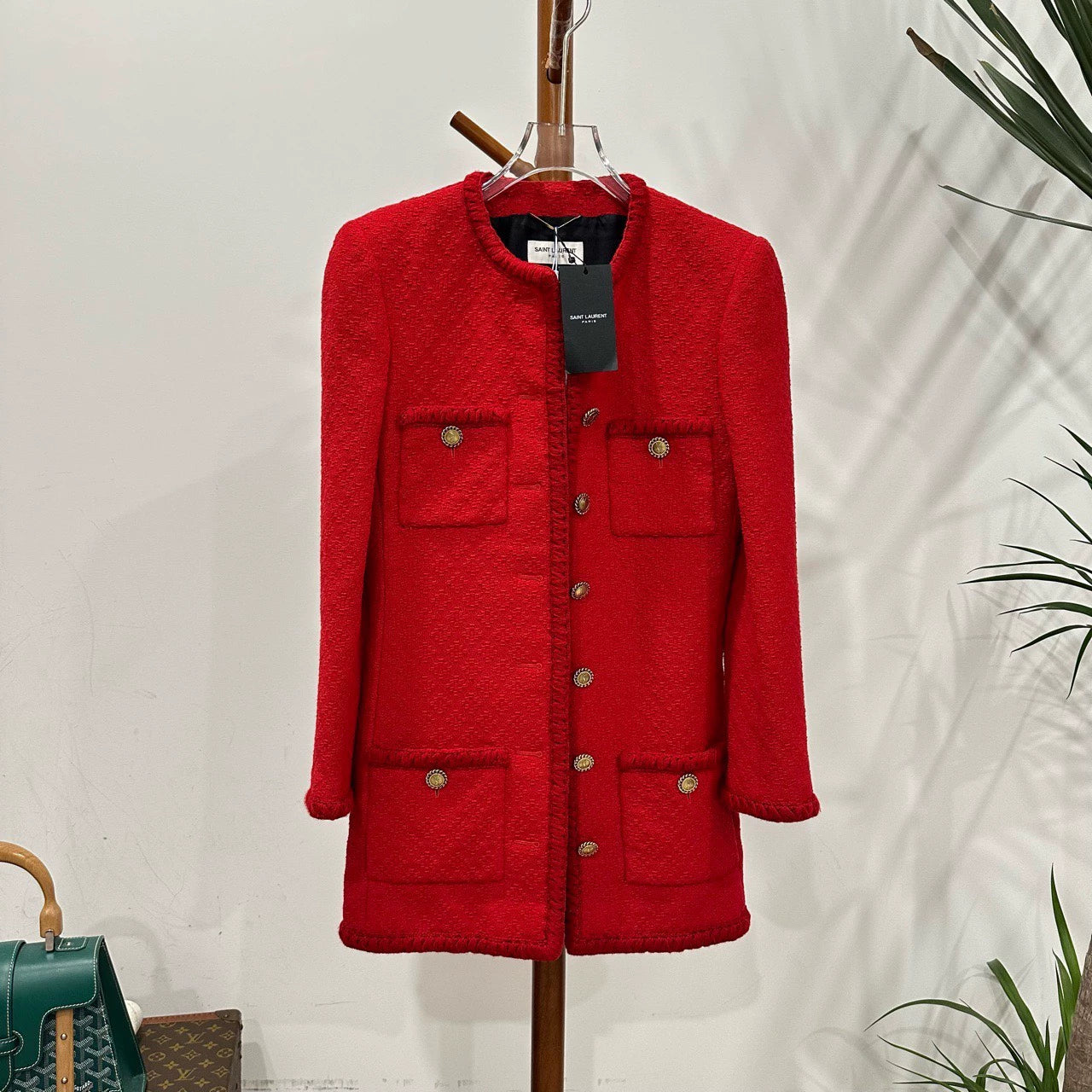 Saint Laurent Paris Red Little Fragrant Jacket