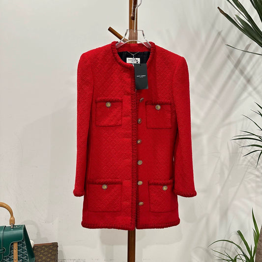 Saint Laurent Paris Red Little Fragrant Jacket