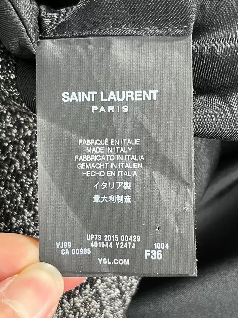 Saint Laurent Paris Cotton patterned suit