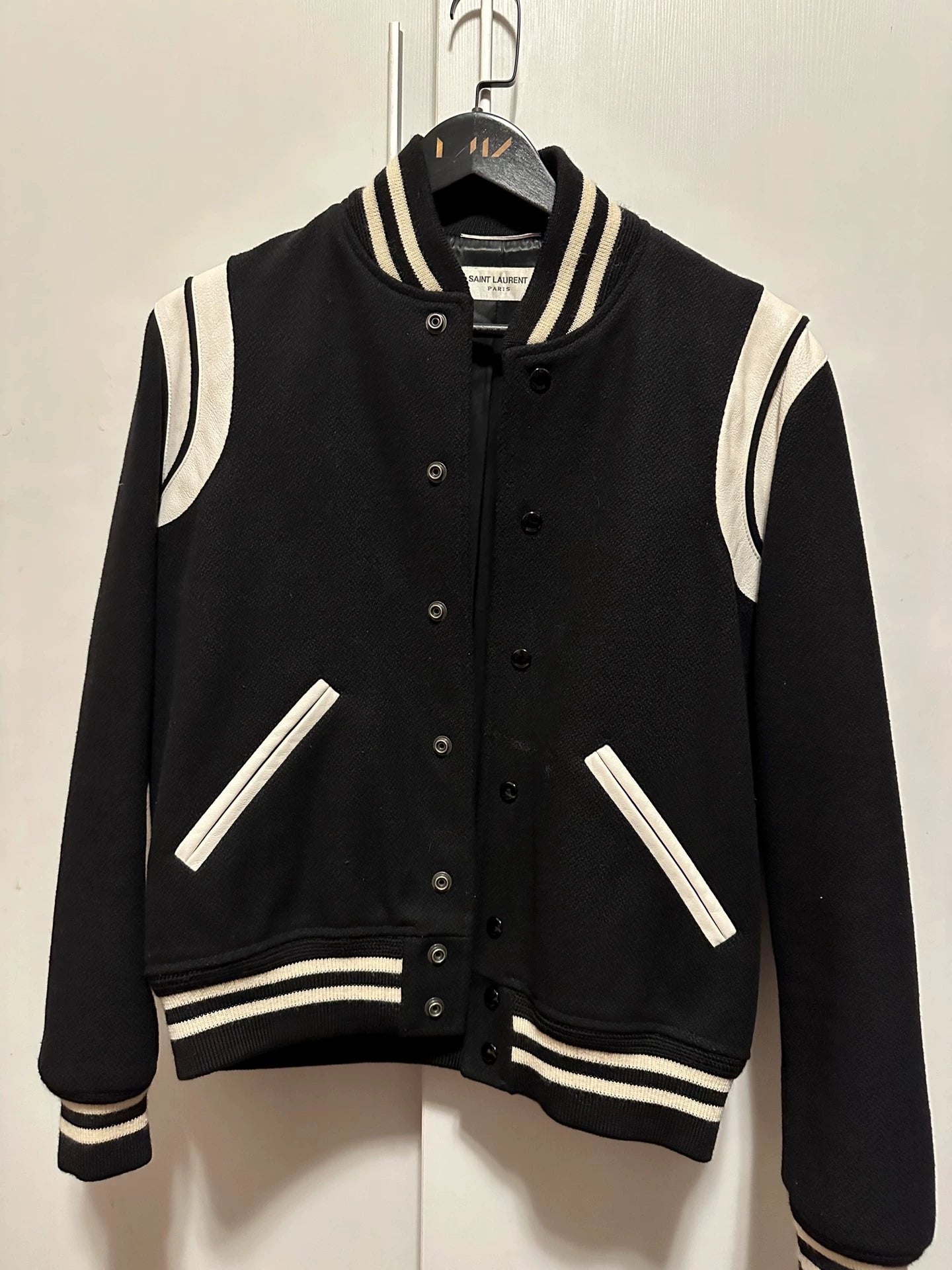 Saint Laurent Paris Classic baseball jacket