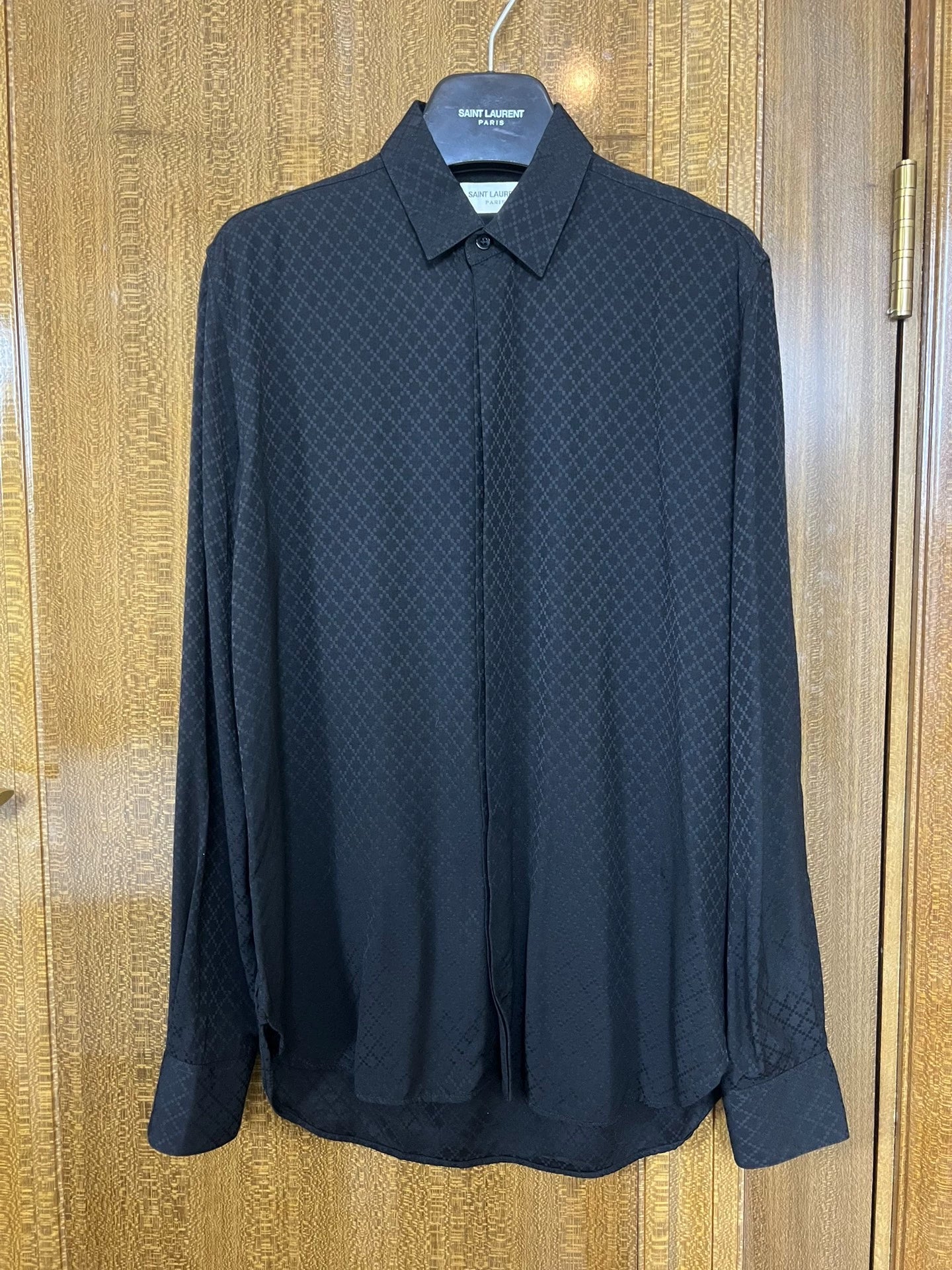 Saint Laurent Paris 20fw diamond grid shirt