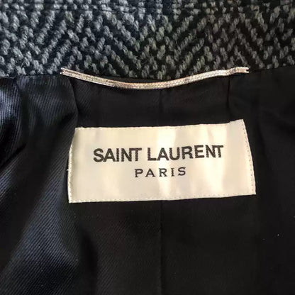 Saint Laurent Paris 17fw Double woven wool coat