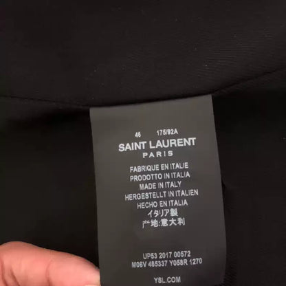 Saint Laurent Paris 17fw Double woven wool coat