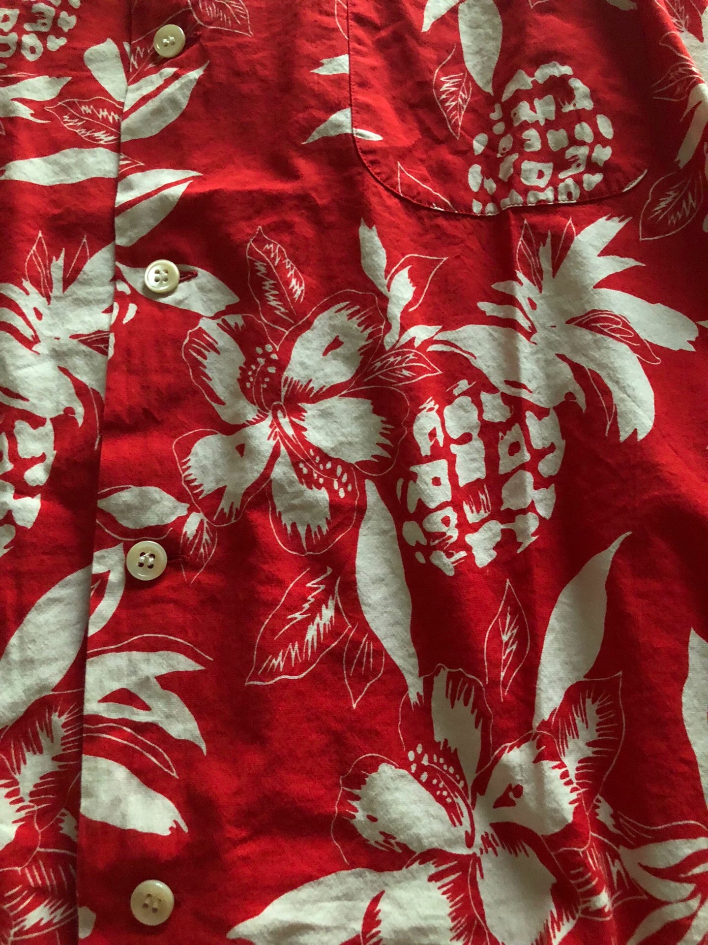 Saint Laurent Paris 16ss Red Pineapple Hawaiian Shirt