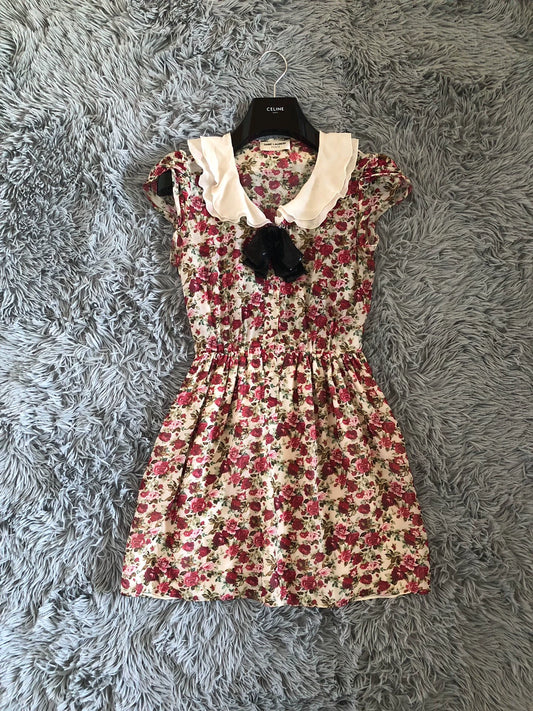 Saint Laurent Paris 13ss first year floral dress