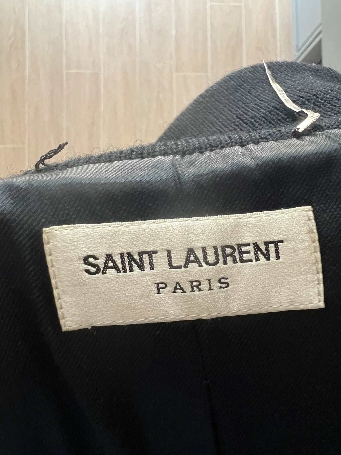 Saint Laurent Paris Blackbaseball jacket