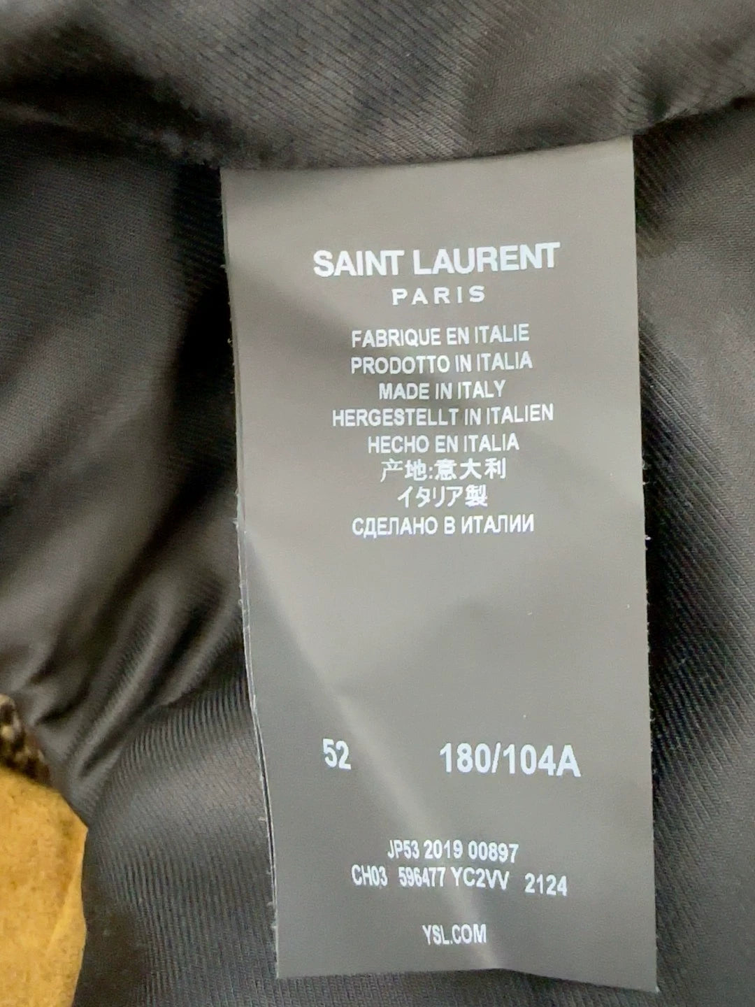 Saint Laurent Paris Retro leather jacket