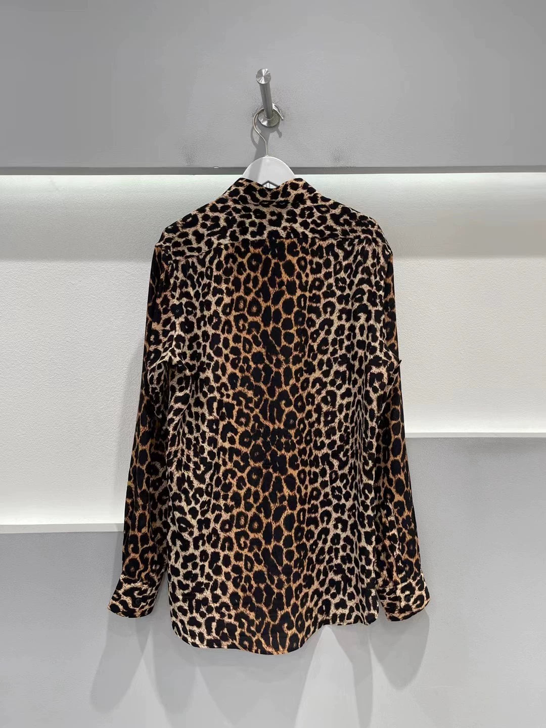 Saint Laurent Paris Leopard print shirt