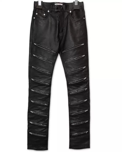 Saint Laurent Paris 15 Autumn/Winter Nine Zipper Leather Pants