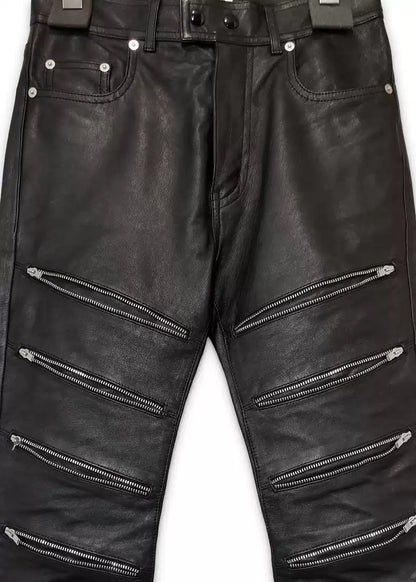 Saint Laurent Paris 15 Autumn/Winter Nine Zipper Leather Pants