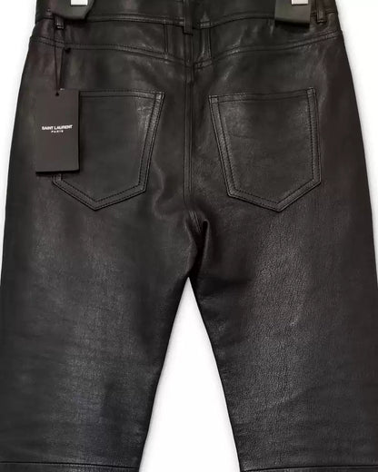 Saint Laurent Paris 15 Autumn/Winter Nine Zipper Leather Pants