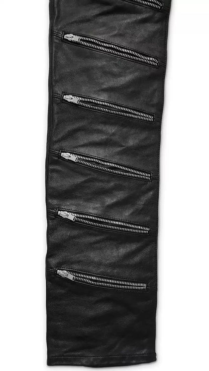 Saint Laurent Paris 15 Autumn/Winter Nine Zipper Leather Pants