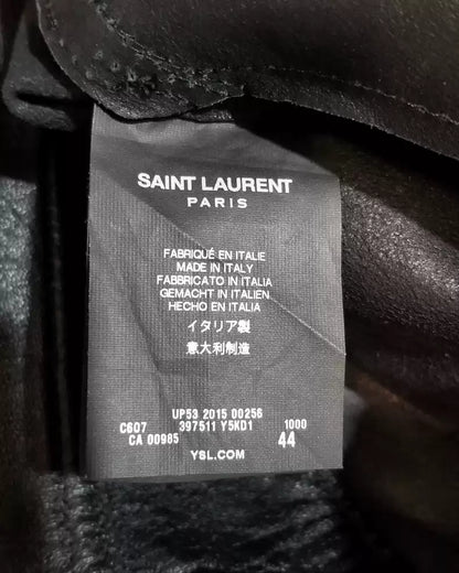 Saint Laurent Paris 15 Autumn/Winter Nine Zipper Leather Pants