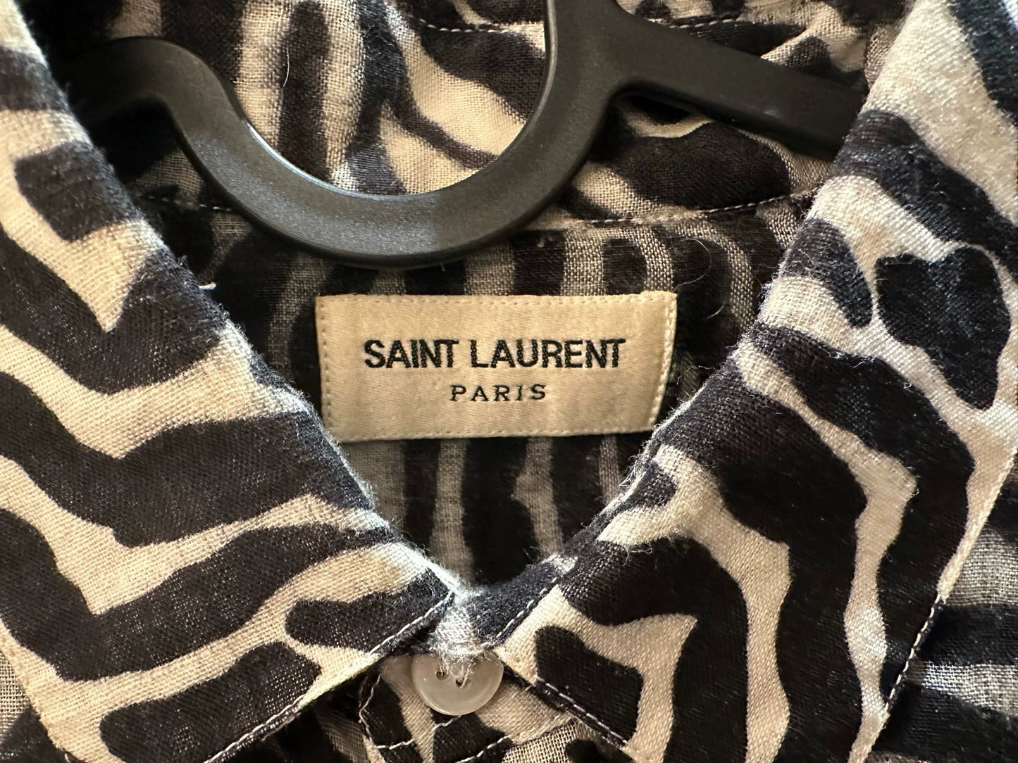 Saint Laurent Paris Tiger patterned shirt