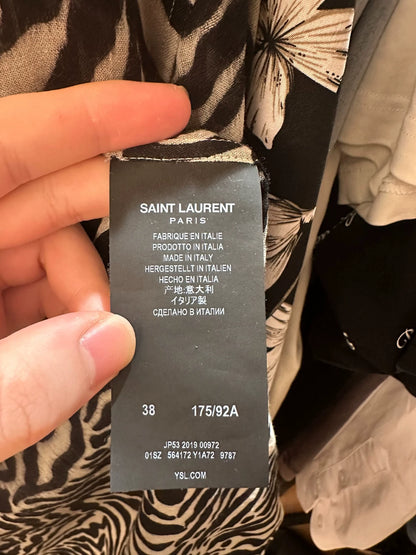 Saint Laurent Paris Tiger patterned shirt