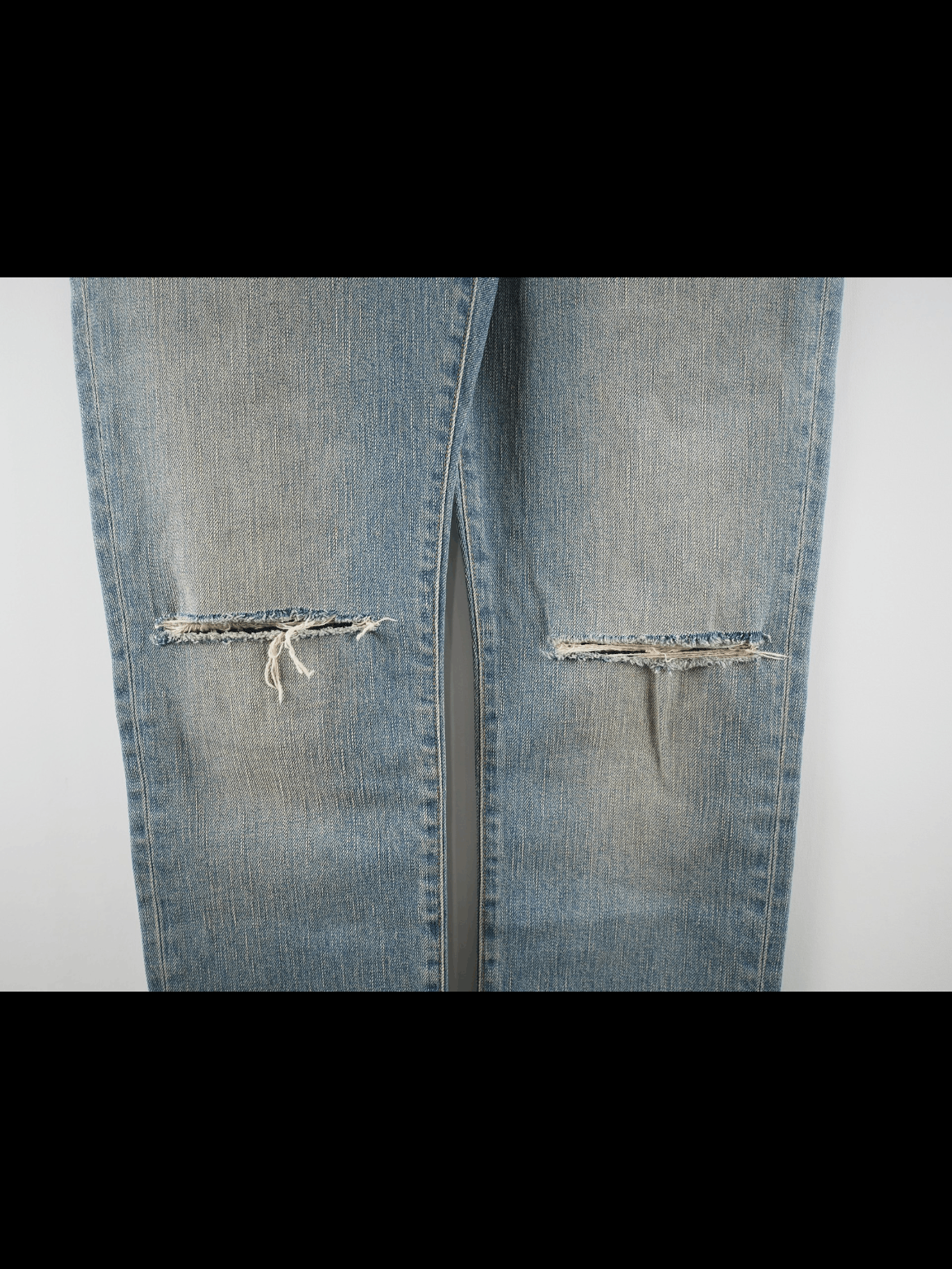 Saint laurent Paris FW16 knee cutting jeans - DMC