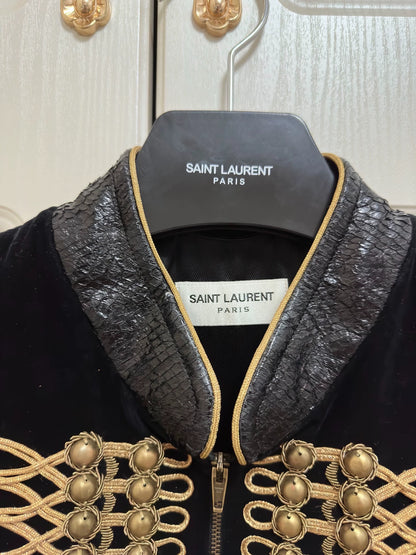 Saint Laurent Paris 16FW Palace Black Velvet Jacket