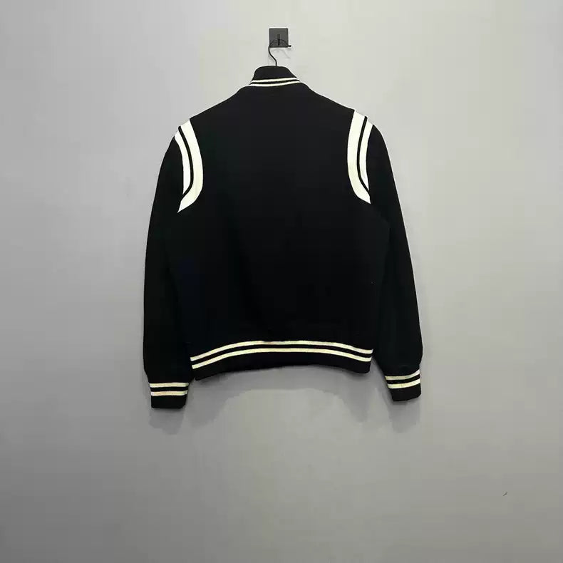 Saint Laurent Paris Black baseball jacket