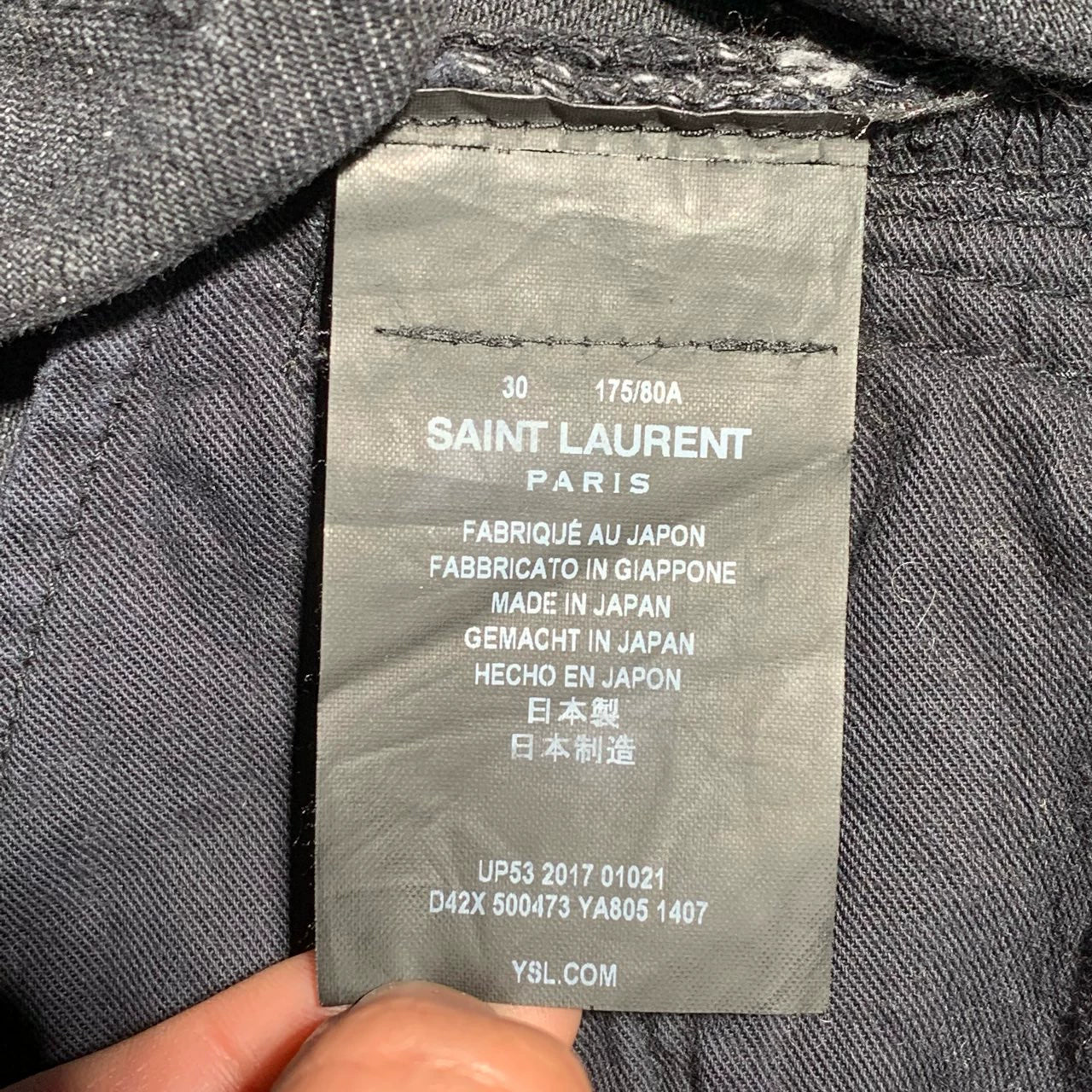 Saint Laurent Paris Make old jeans