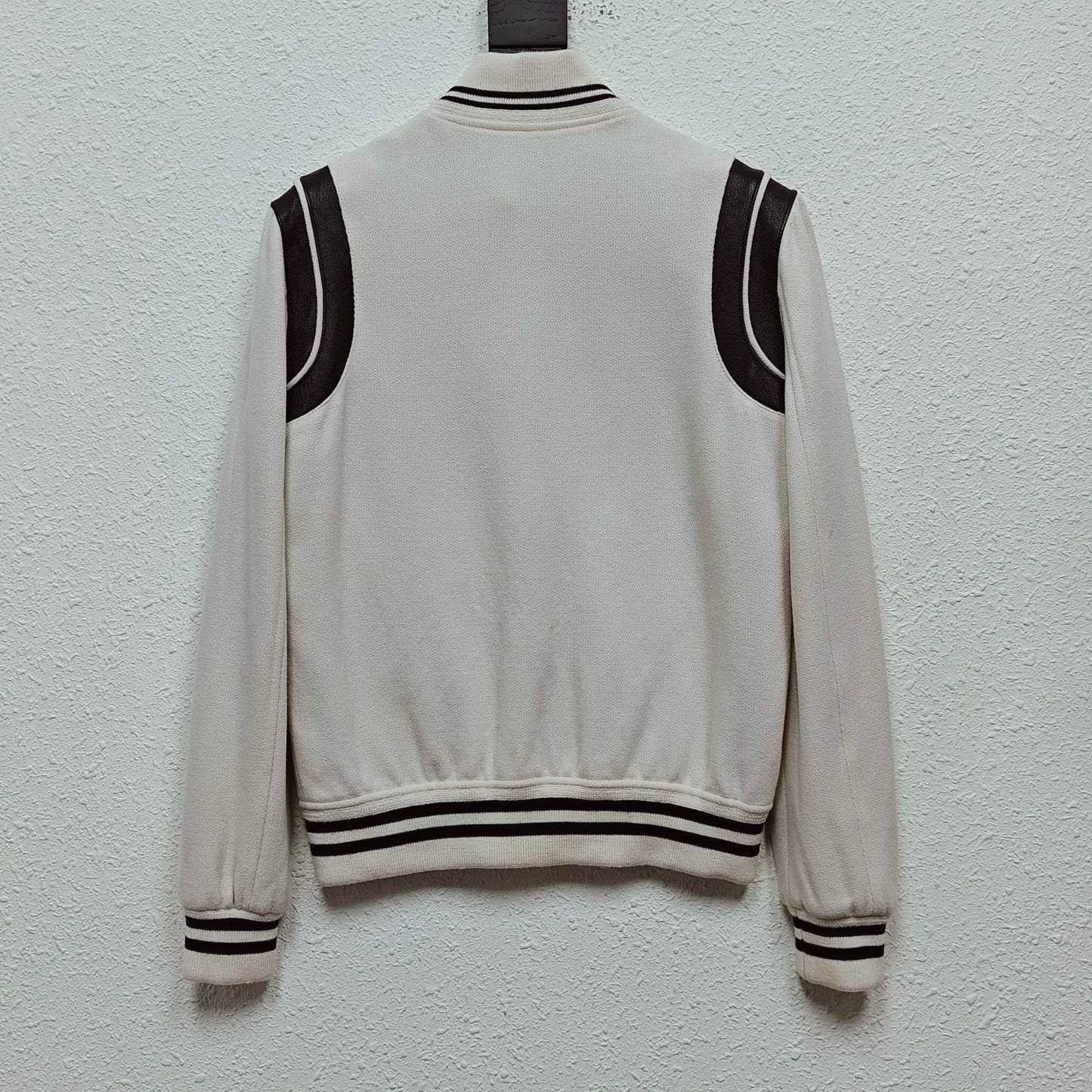 Saint Laurent Paris White baseball jacket