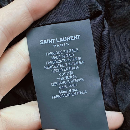 Saint Laurent Paris White baseball jacket