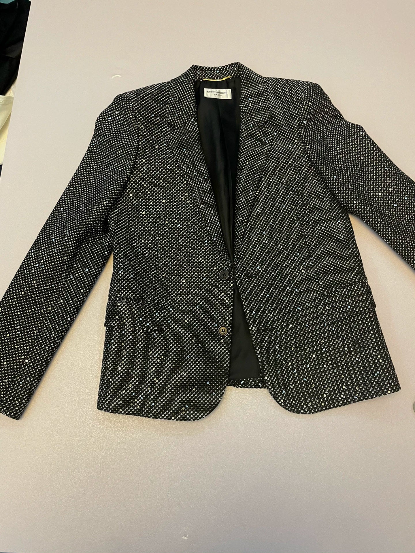 Saint Laurent Paris Shiny suit jacket