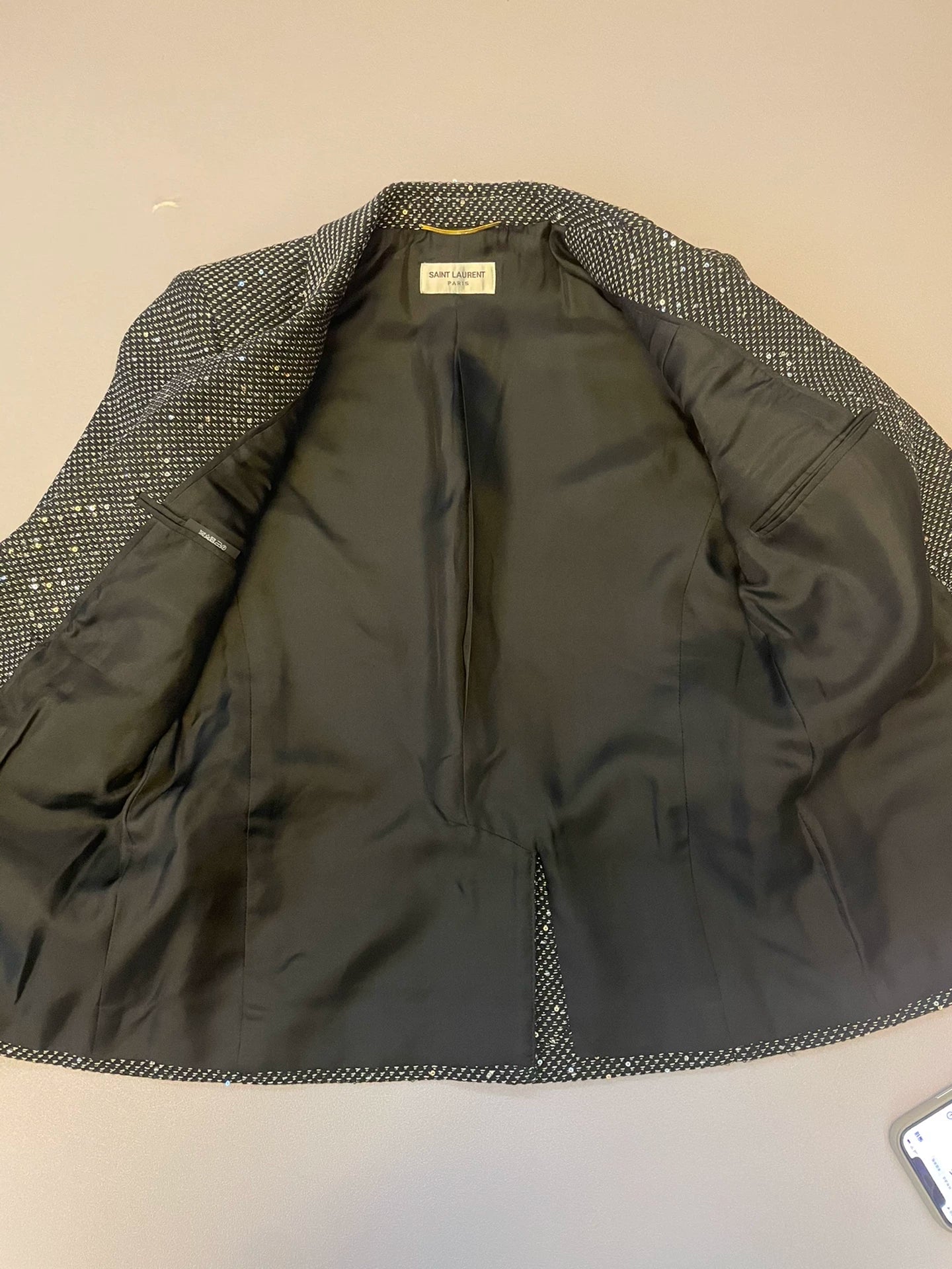 Saint Laurent Paris Shiny suit jacket