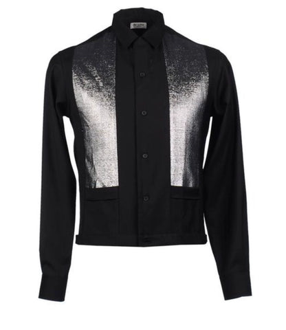 Saint Laurent Paris Silver silk top