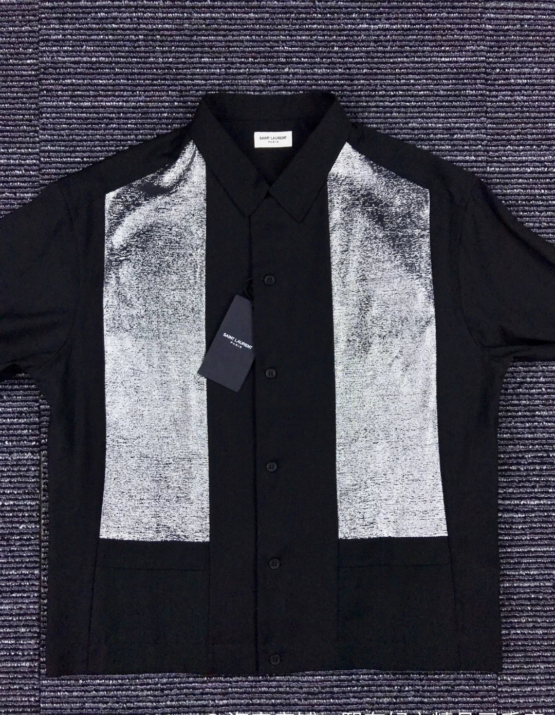 Saint Laurent Paris Silver silk top