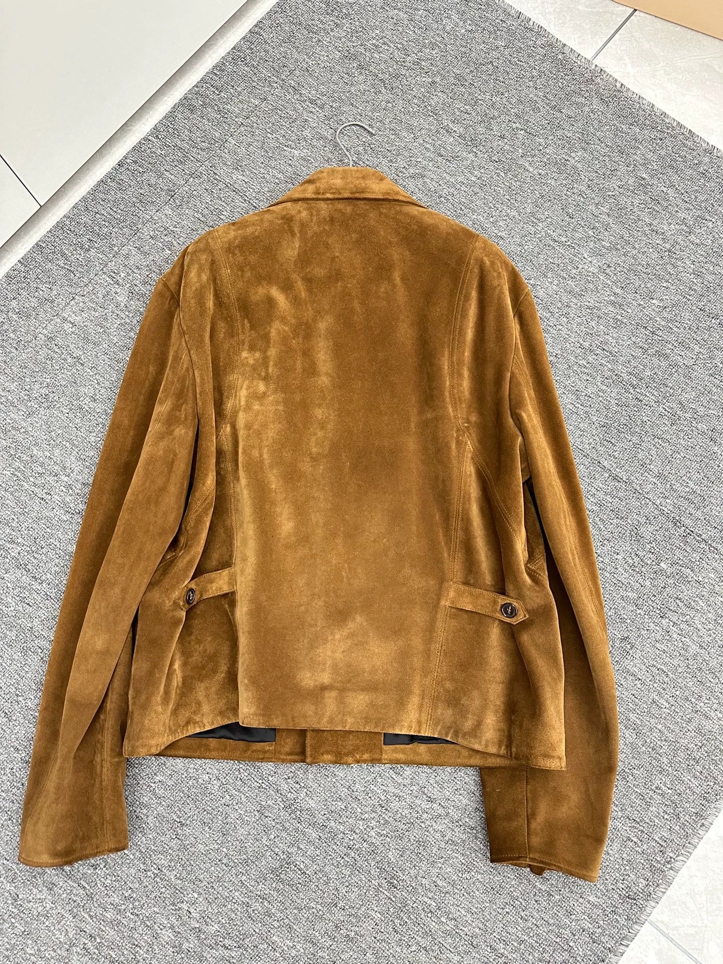 Saint Laurent Paris20SS carved suede jacket