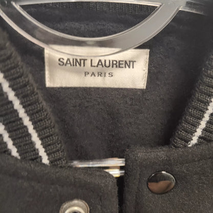 Saint Laurent ParisBlack baseball jacket