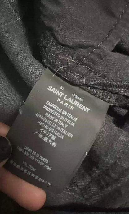 Saint Laurent Paris D17 micro flared jeans