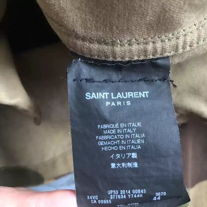 Saint Laurent Paris 15ss camouflage jacket with gold thread