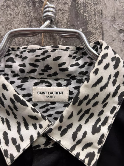 Saint Laurent Paris Leopard print shirt