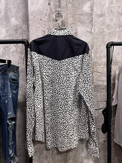 Saint Laurent Paris Leopard print shirt