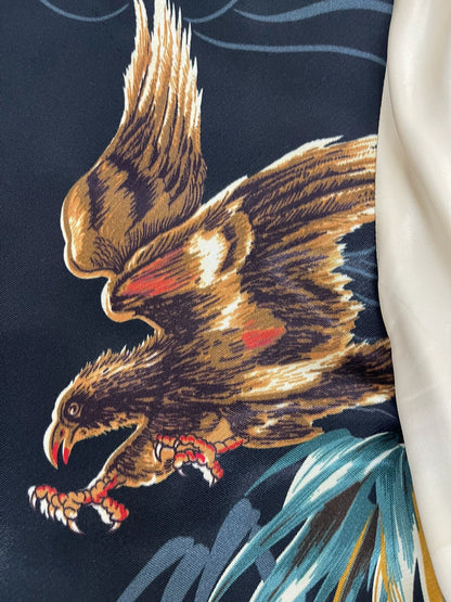 Saint Laurent ParisTiger Eagle Silk Jacket