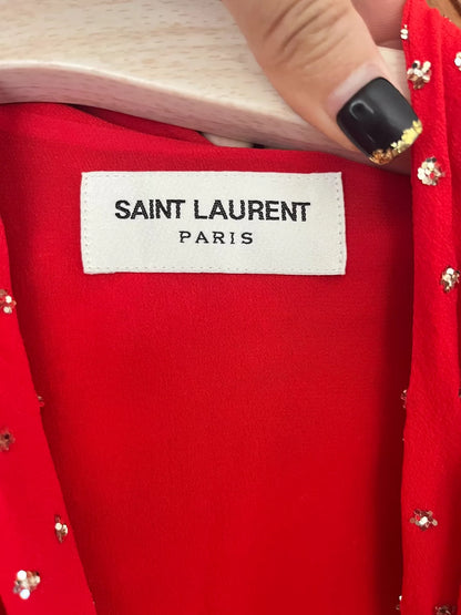 Saint Laurent Paris silk dress