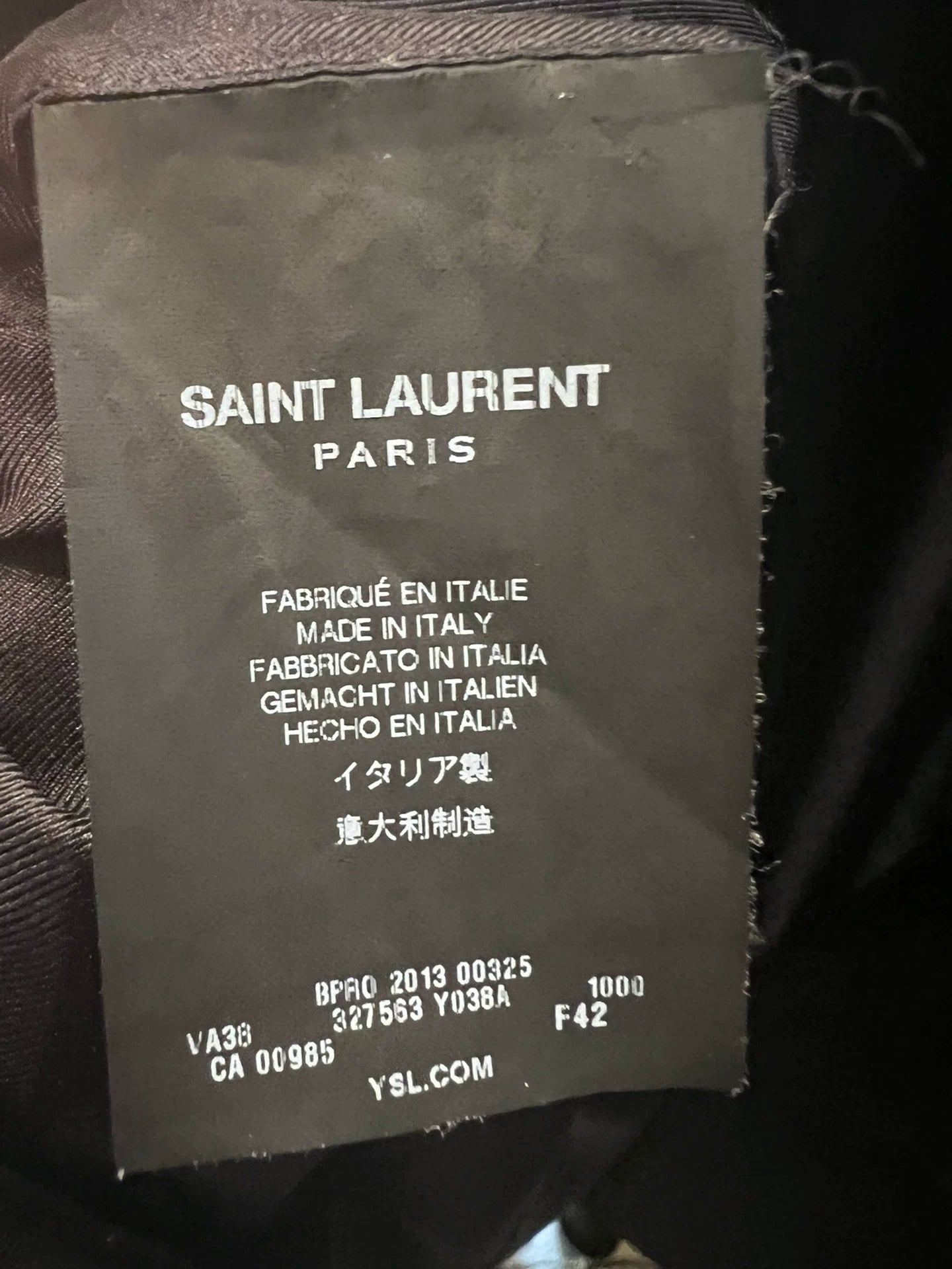 Saint Laurent Paris 13FW Smoking Jacket