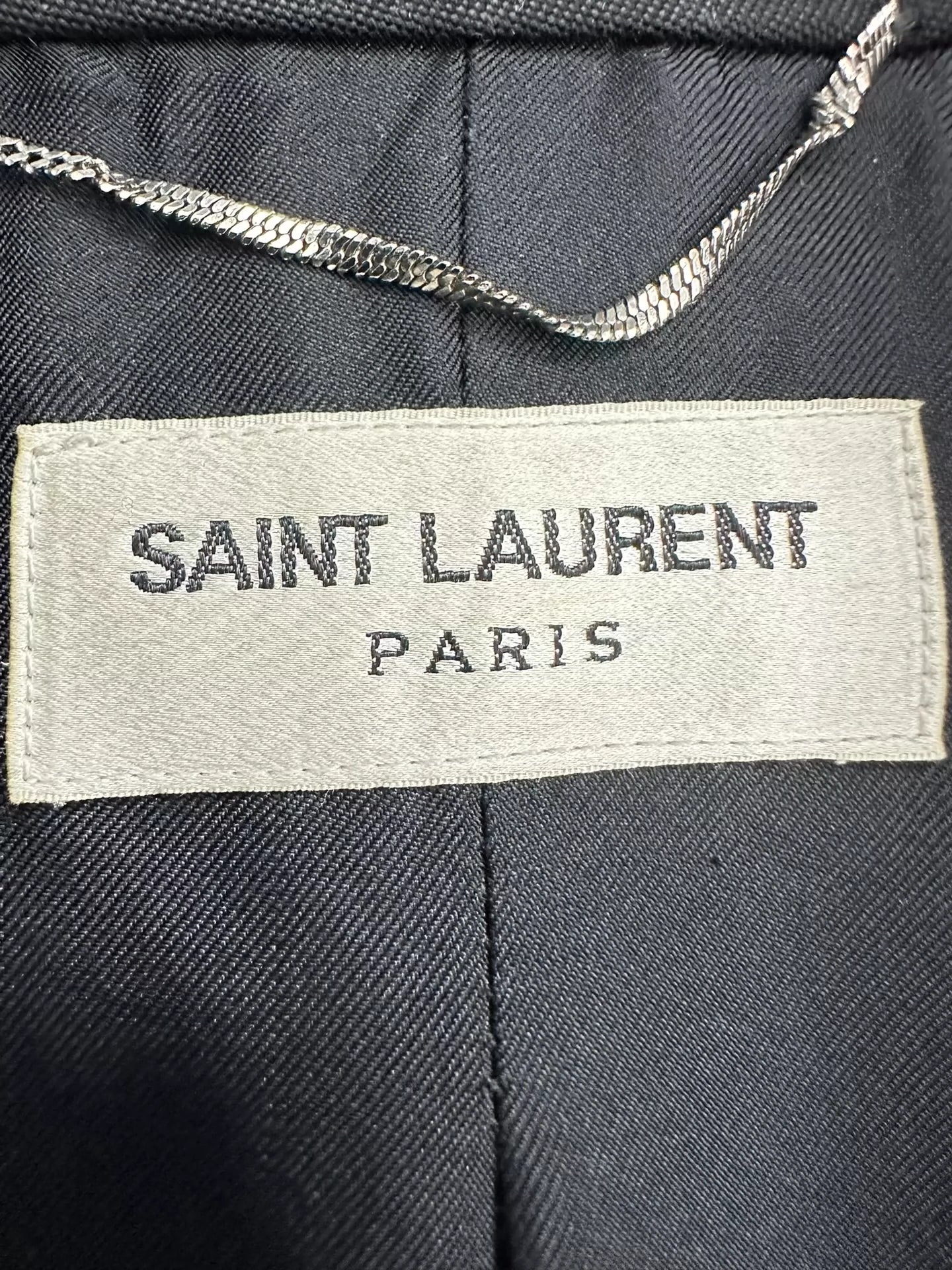 Saint Laurent ParisBlack scale smoking jacket