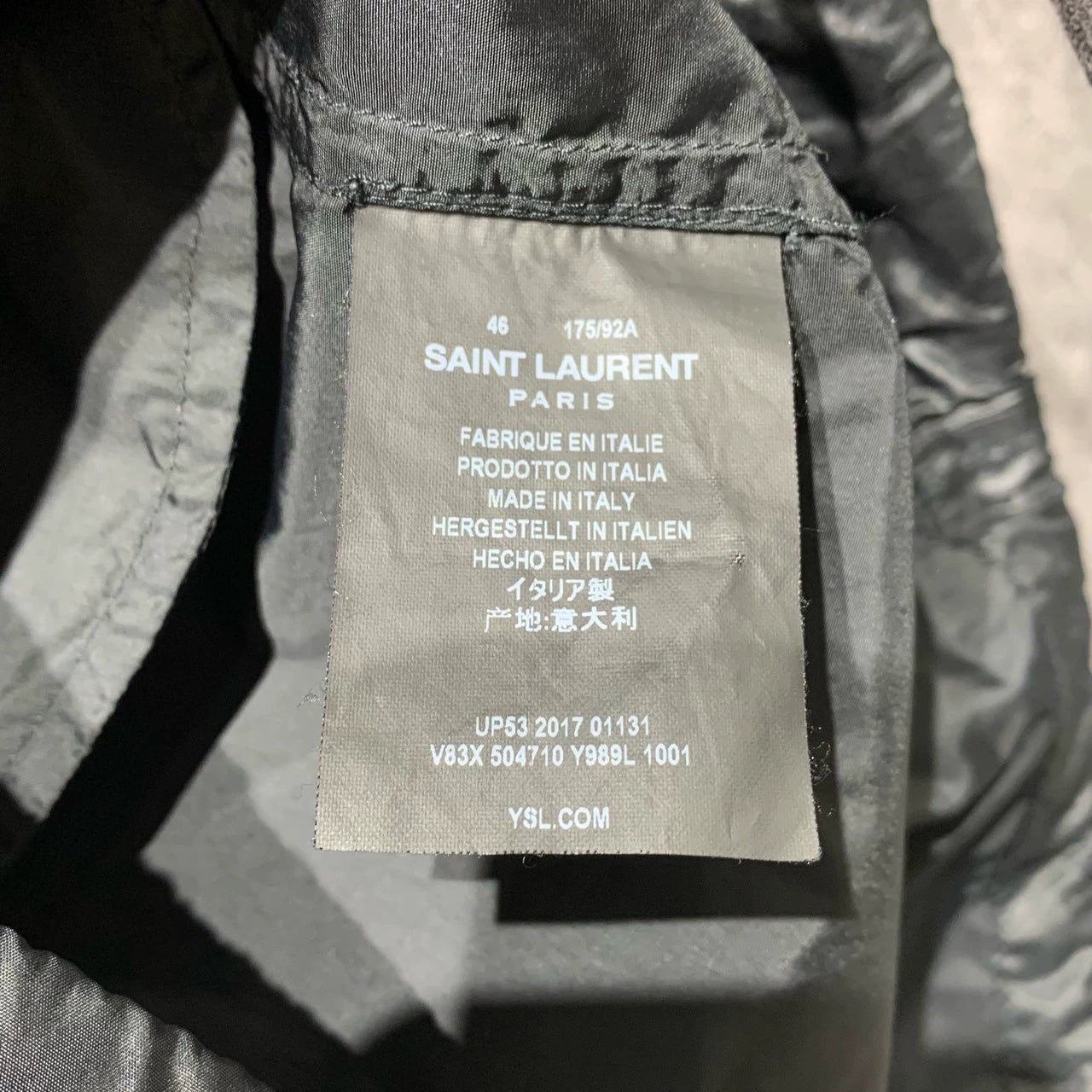 Saint Laurent ParisBlack assault suit